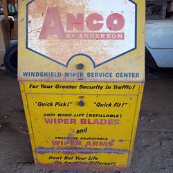 Vintage Anco wiper blade display cabinet