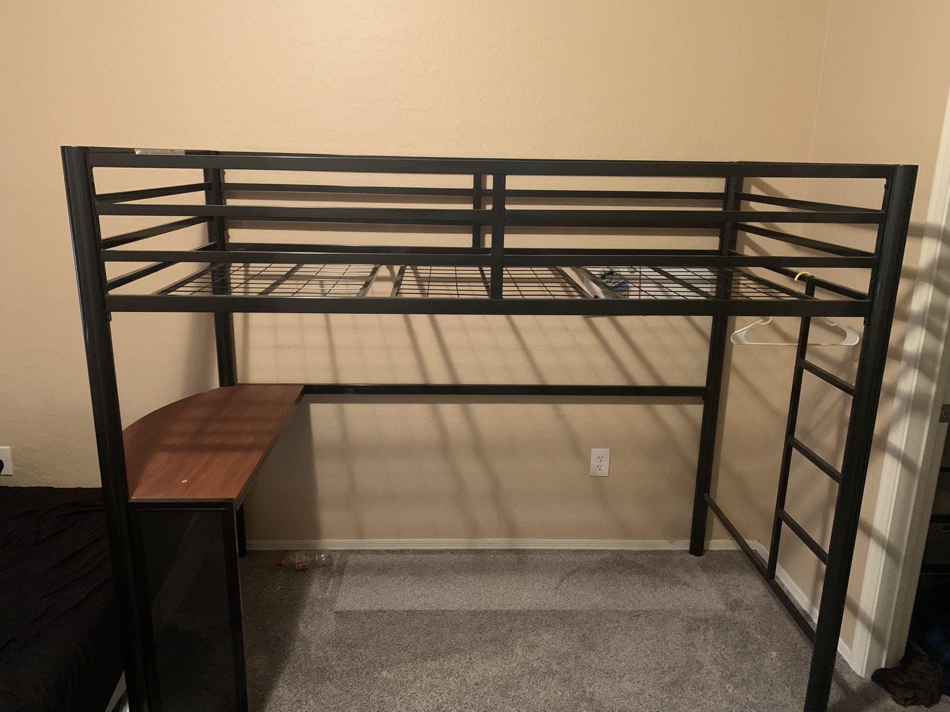 Raised Bed And Desk Frame For Young Child