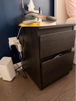 2 ikea STORKLINTA bedside tables