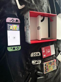 Nintendo switch oled with games
