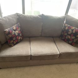  Queen Sleeper Sofa w/ Mattress in Cooper Platinum, Down