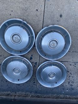 Set 15” Cadillac center caps 1965-66, style, good condition, sell all 4 $275.00 cash