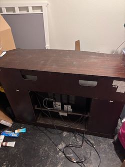 Electric fire place tv stand