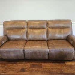 Brown Leather Couch
