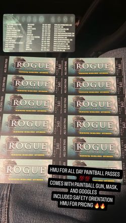 Rogue Paintball All Day Pass Tickets