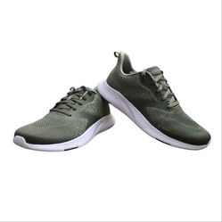 Athletic Works Men's Core Jogger Sneakers in Forrest Green and White, Size 13.