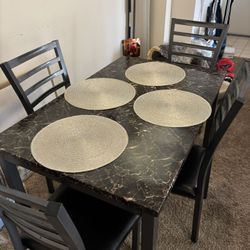 Furniture Bundle – TV Stand w/ Fireplace, Dining Set, Coffee Table and Couch  