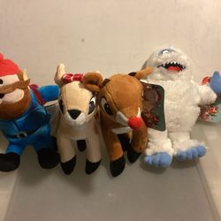 Rudolph The Red Nosed  Reindeer / CLARICE / YUKAN CORNELIUS / ABOMINABLE SNOW MONSTER  Plush Stuffed Toys