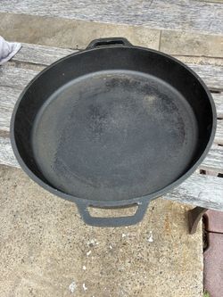 Large Cast Iron Skillet 15” By 3”$30