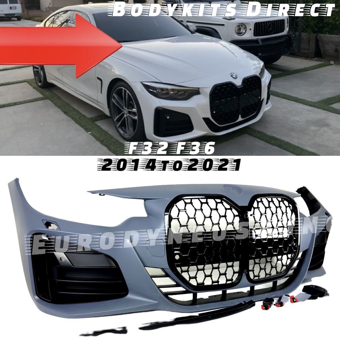 M4 series 2014-2021 BMW F32 428i 430i 435i 440i Front Bumper Body Kit W/Grille
