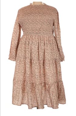 Floral Smocked Tiered Midi Dress