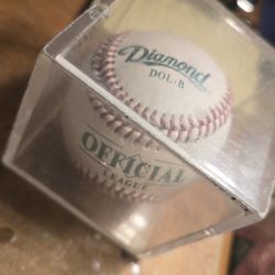 DIAMOND BASEBALL ENCLOSED IN CLAR CAGE
