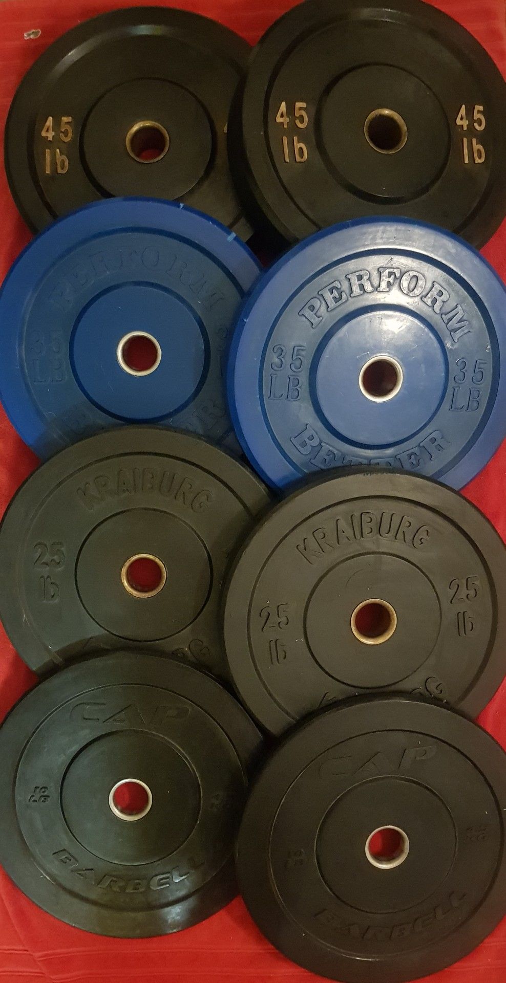 Crossfit bumper plates olympic weights for your home gym