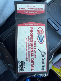 Professional detail ticket