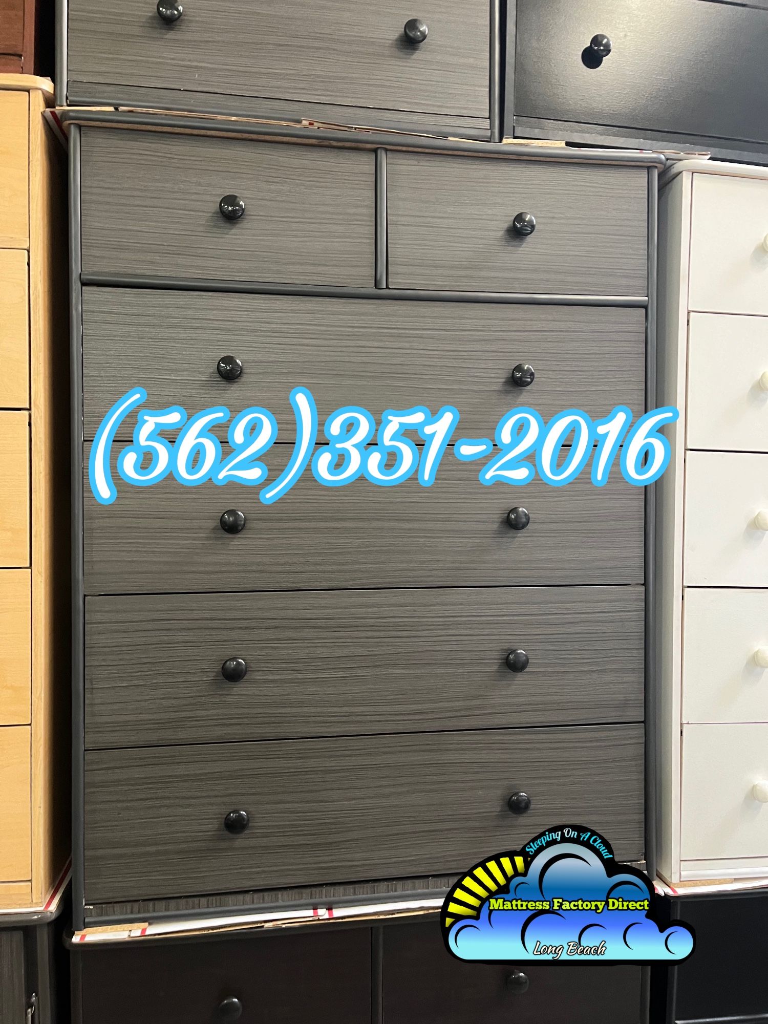 Grey Duplex Jumbo Dresser Cajonera Comoda Nueva