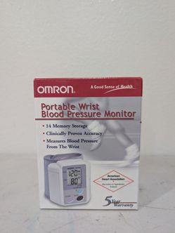 NEW Omron HEM-608 Portable Wrist Blood Pressure Monitor - Brand New