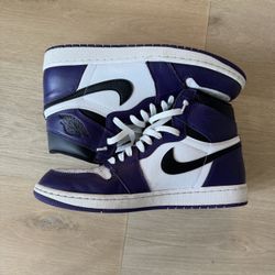 Jordan 1 court purple Size 10