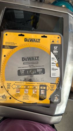 DeWalt 12 inch sawblade -new