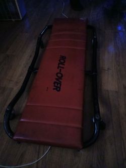 under car lay  bed  with wheels
