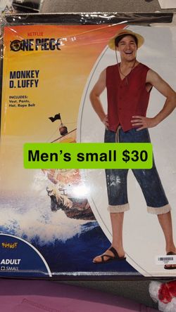Netflix One Piece Monkey D. Luffy Costume Men's Small