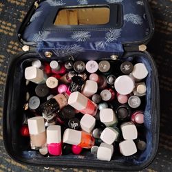 Makeup Bag With 36 Nial Polish S 