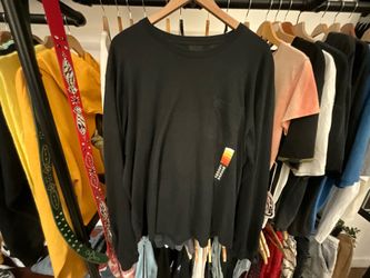 Chrome Hearts Boost Long Sleeve T-Shirt Black Gradient Logo Gothic Graphic Tee Size XL