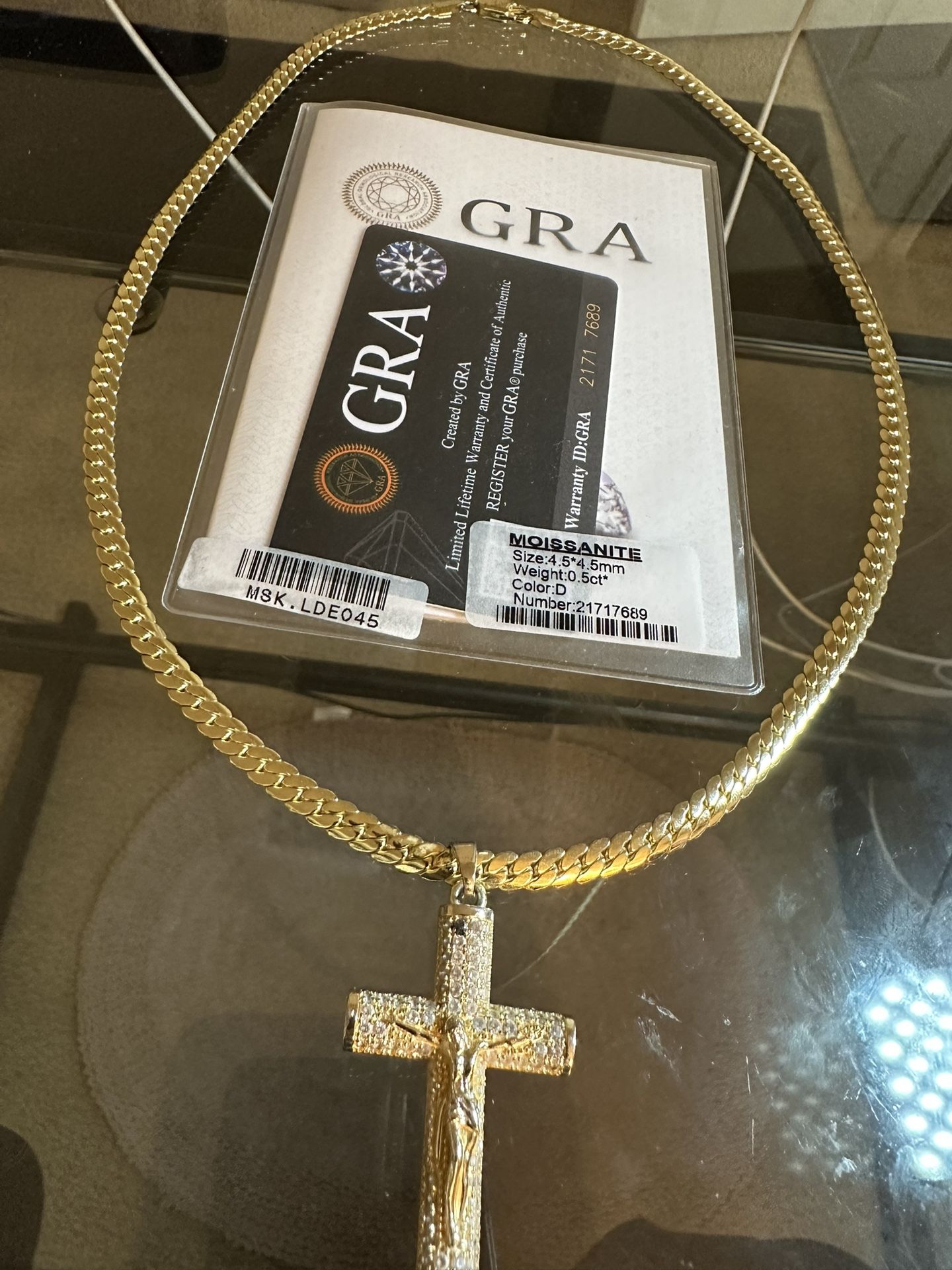 Moissanite Cross