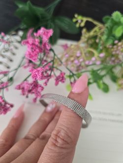 Sterling Silver Textured Bracelet