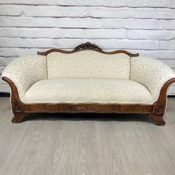 Ivory Victorian Sofa Couch