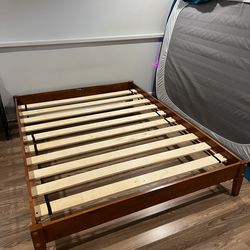 Wood queen bed frame
