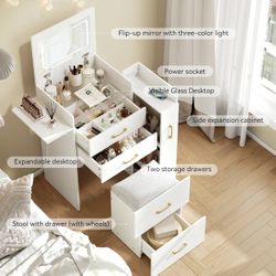 3 in 1 Vanity Desk 