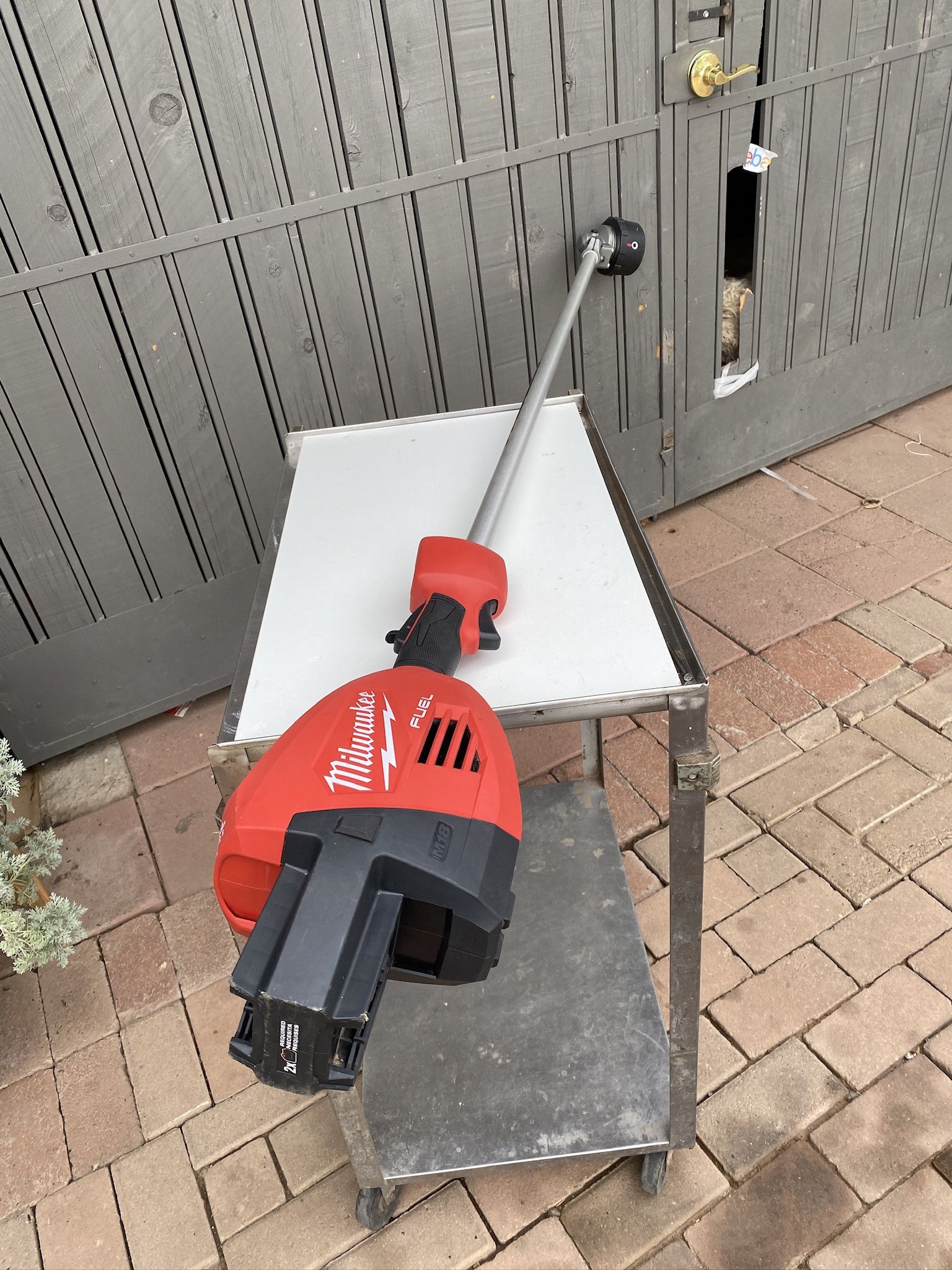 Milwaukee Duel Battery M18 FUEL 18V Brushless Cordless 17 in. Straight Shaft String Trimmer