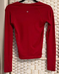 Lululemon Red Long Sleeve Top size 4
