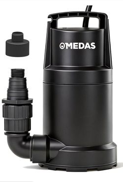 MEDAS PORTABLE SUBMERSIBLE WATER PUMP 1HP 4950GPH WITH 10FT POWER CORD