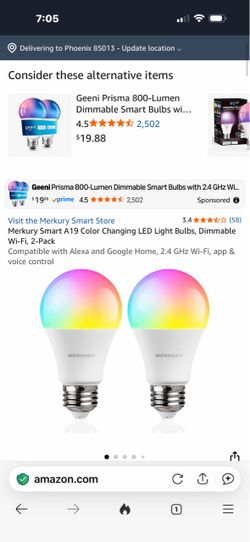 2 Color Changing Bulbs