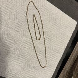 Plated Gold Chain 19” And Bracelet 7” Never Wear