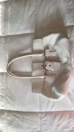 Authentic white coach purse