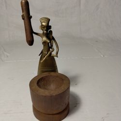  Vintage African Sculpture Bronze and Copper Tribal Native Art