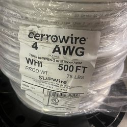 Electrical wire gauge #4 500ft  $510 each one