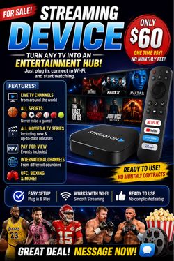 new has live  sports and movies and series