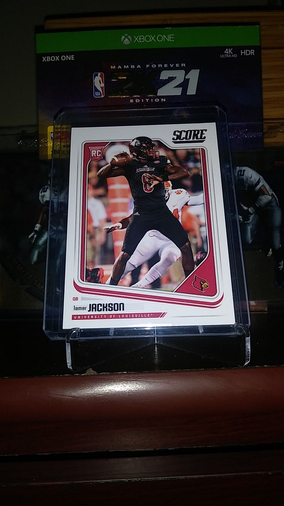 2018 Panini Score Football! Hot Lamar Jackson Rookie Card!