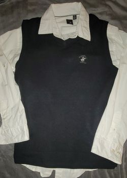 Polo Vest Lg & Mens Shirt Xl