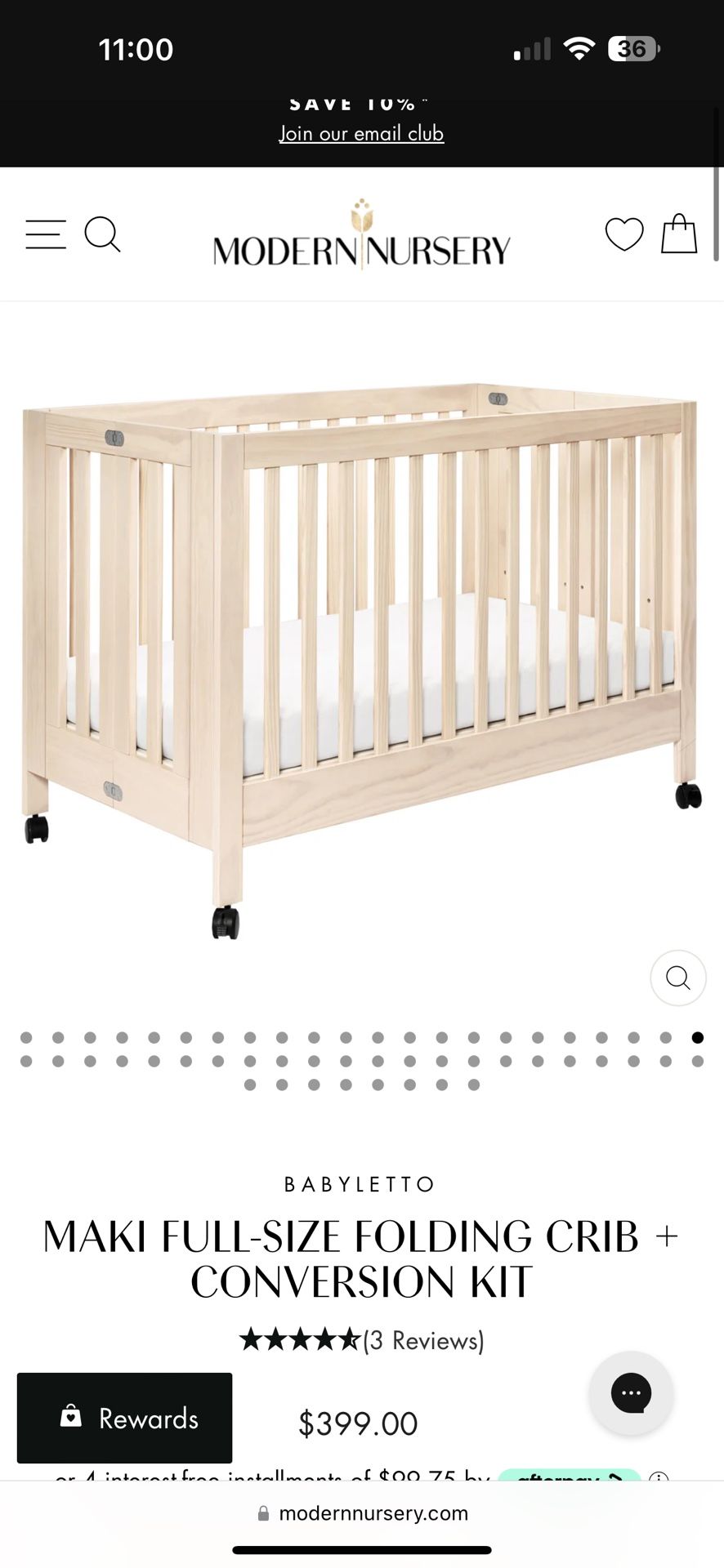 Babyletto Maki Full Size Babyletto Folding Crib Delta Baby