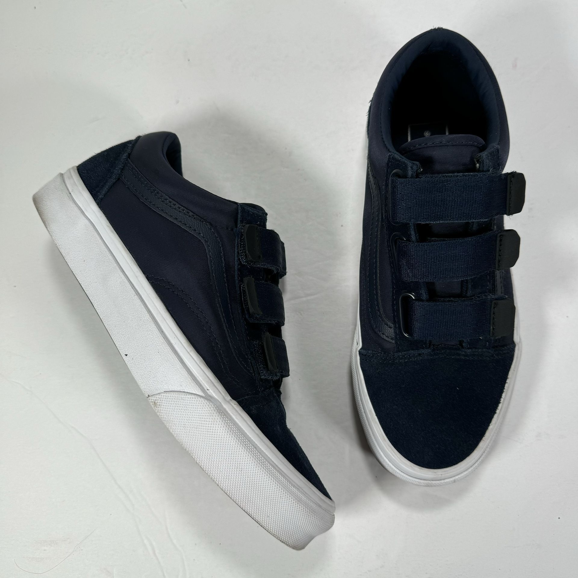 Vans Old Skool V Surplus Nylon Dress Blue Sneakers Women’s Size 7