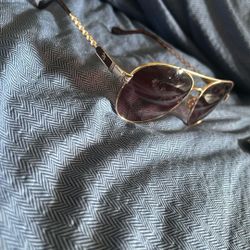 Jessica Simpson Chain Aviator Glasses 