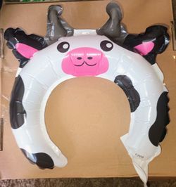 12 blowup milar balloon cow headbands.