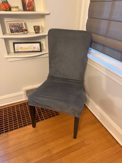 4 dining chairs with covers