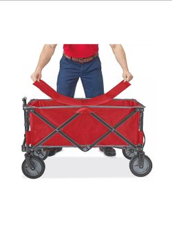 Red Utility Folding Sturdy carrying cart