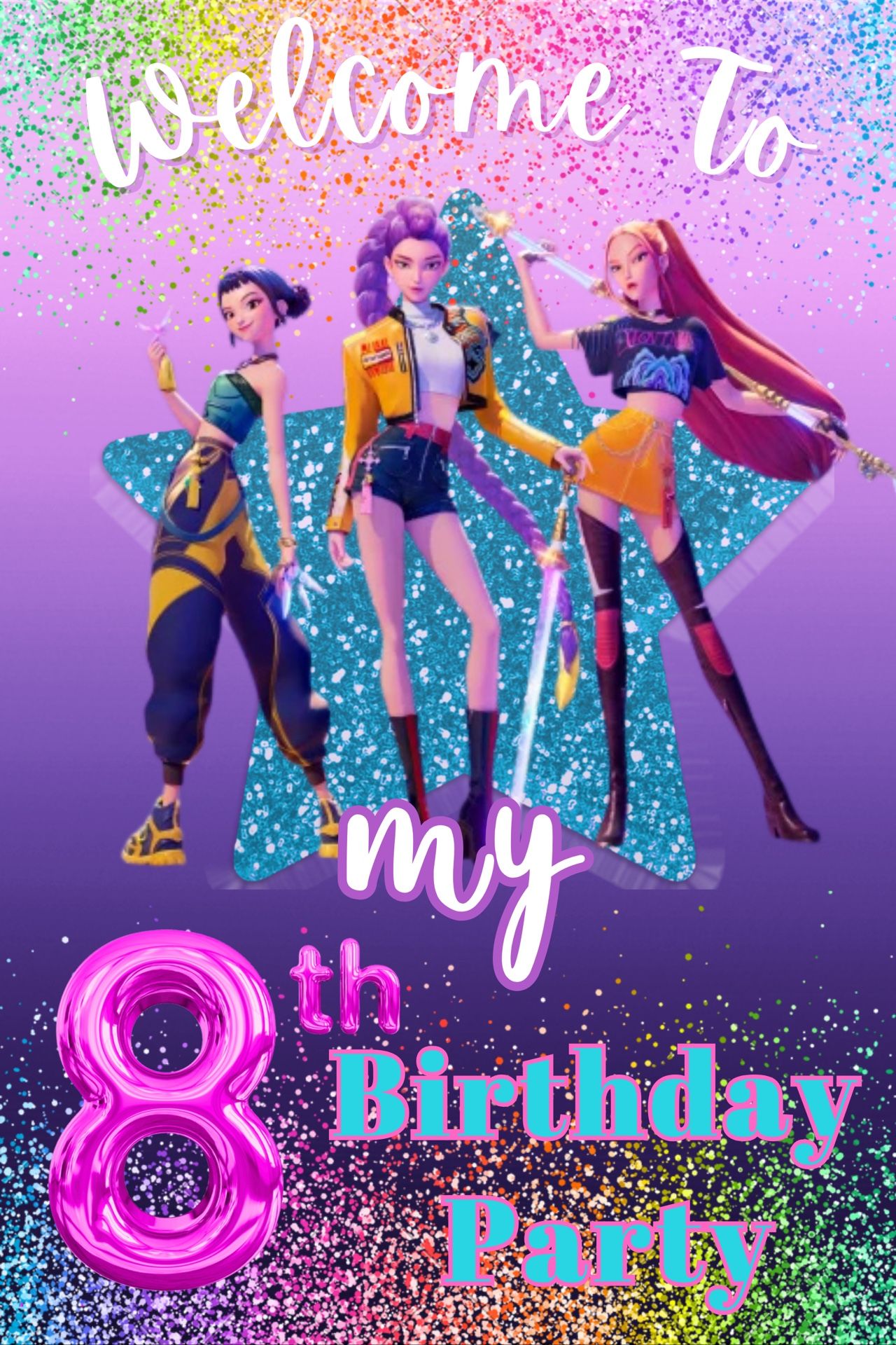 Welcome Huntrix Sign