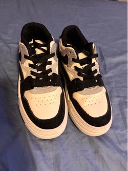 Black & White Chunky Platform Sneakers - Women’s Size